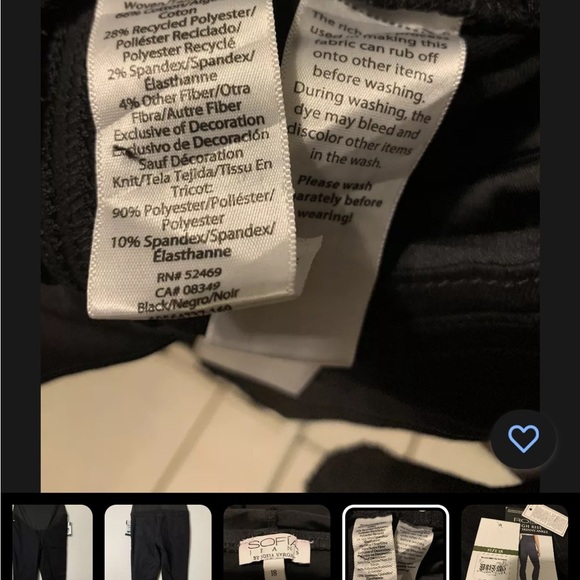 Sofia Jeans by Sofia Vergara Women's Maternity Curvy Jeans with Full Belly Sz 18 - Picture 12 of 12